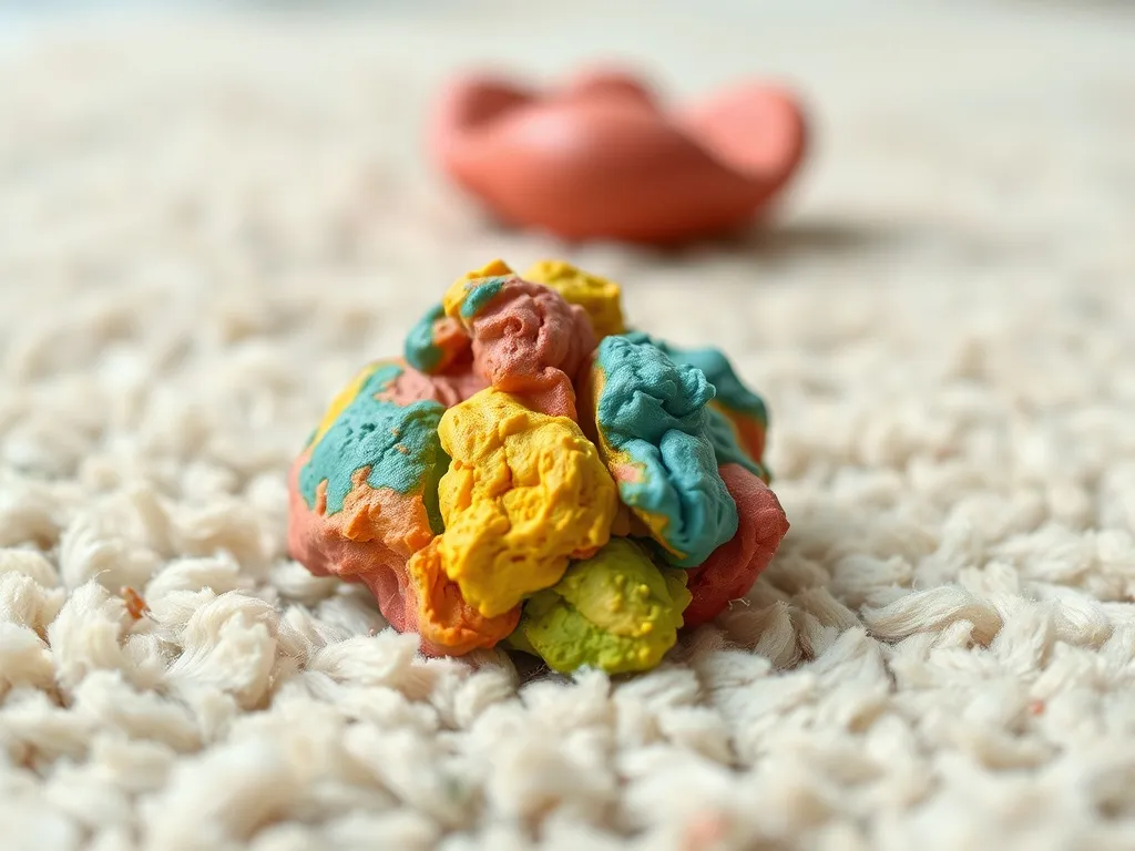 Jak usunąć plastelinę z dywanu?