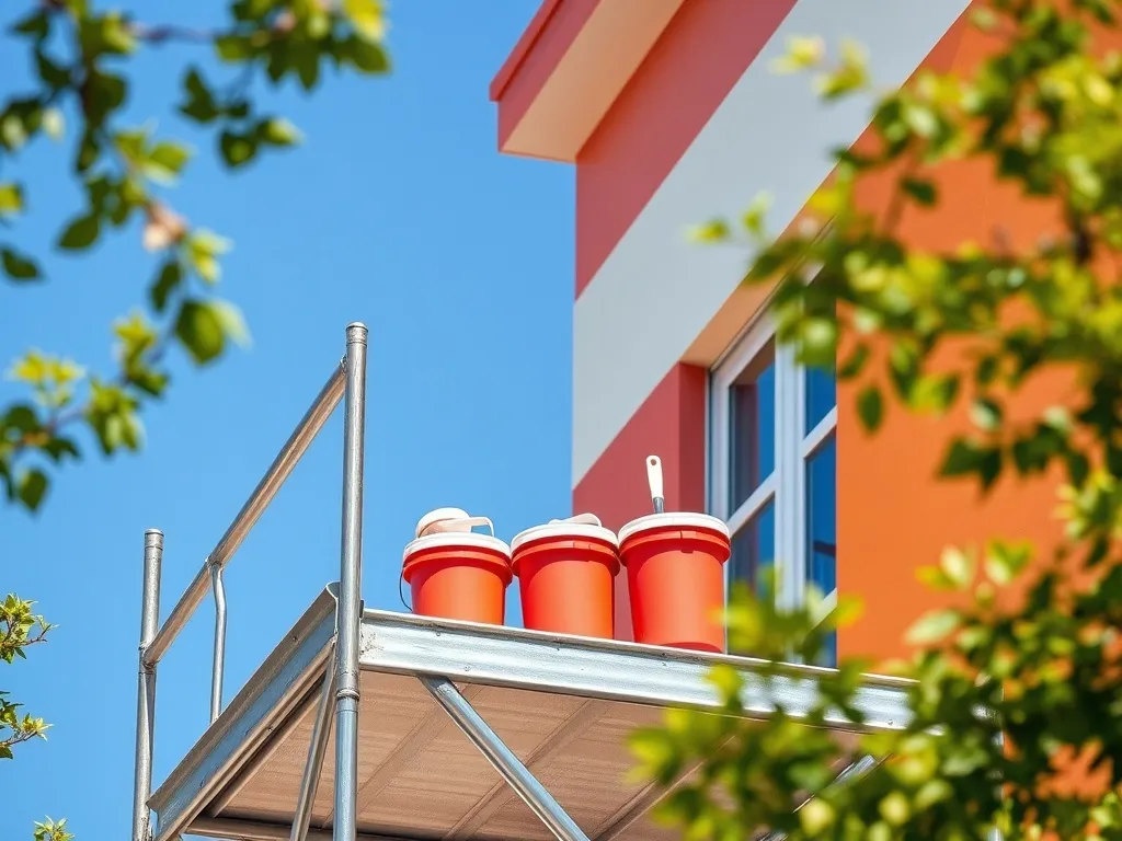 Malowanie elewacji z rusztowaniem cena: co wpływa na koszty?