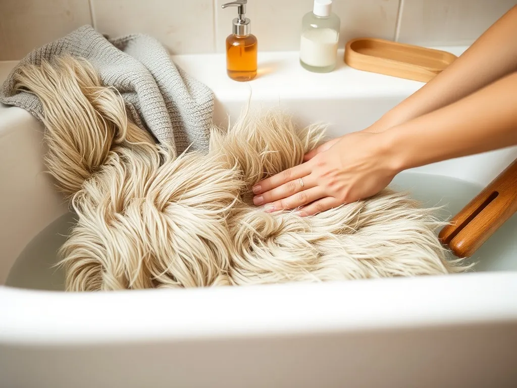 Jak wyprać dywan z długim włosem w domu?