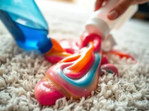Jak usunąć slime z dywanu?