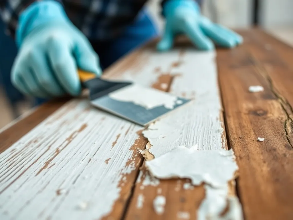 Jak usunąć starą farbę z drewna?