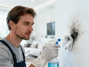 Profesjonalny ekspres nalewający spienione mleko do szklanki z latte art, obok dzbanek z mlekiem i ziarna kawy.